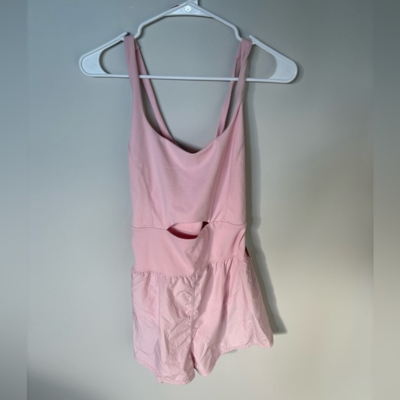 NWT FP Movement by Free People hotshot runsie Rose Water Light Pink Size Large - Picture 2 of 8